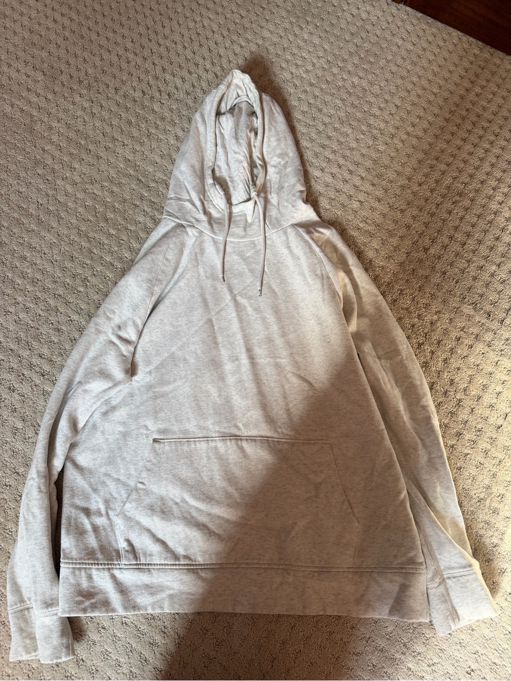 Express Men's Light Cream Hoodie Sweatshirt